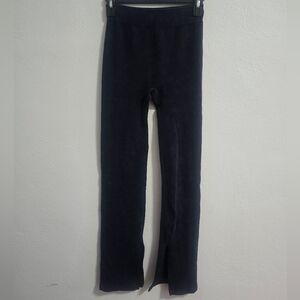 Fabletics Black Straight Leg Leggings With Slits